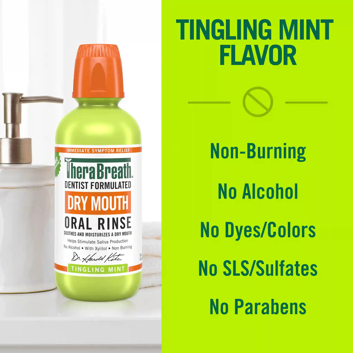 Dry Mouth Oral Rinse - Tingling Mint